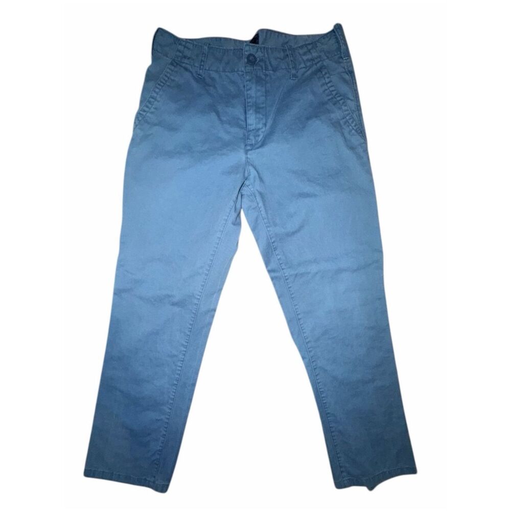 Gap Modern Khakis Pearl Blue Straight Leg Men's 32x30 (Actual 30x29) EUC